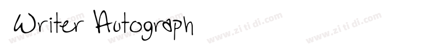  Writer Autograph字体转换